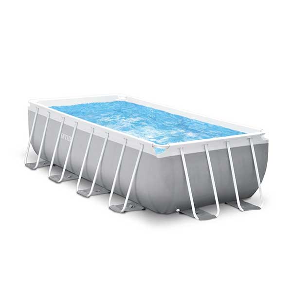 INTEX Prism Frame Rectangular Pool, 488 x 244 x 107 cm - 26792