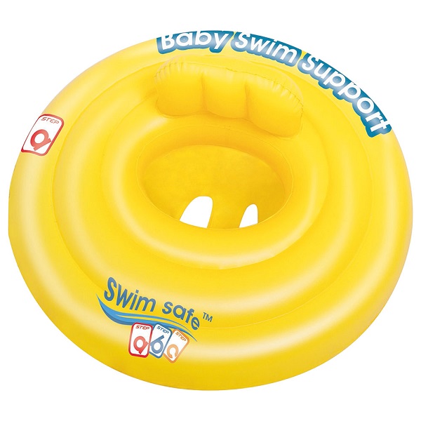 Bestway Swimsafe Baby Seat Triple Ring, Yellow - 32096