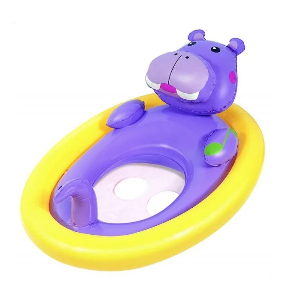 Bestway Children Hippo Shape Water Float, 81cm x 56cm - 34058-02
