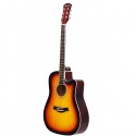 BANSID High Quality 41” Acoustic Guitar, Sunburst - FT-G41L-HQ-SUNBURST