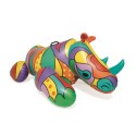 Bestway Pool-Beach Float Multicolour Vinyl Ride-on Float, Rhino - 41116