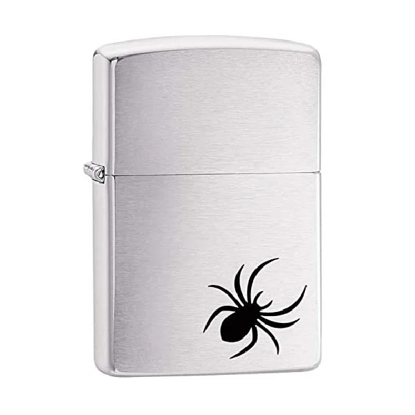 Zippo Spider Brushed Chrome Lighter - ZP29202