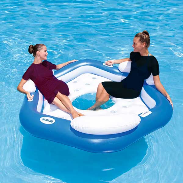 BESTWAY CoolerZ X3 Inflatable Floating Island, 1.91m x 1.78m - 43111