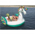 Bestway 5.90m x 4.04m Giant Unicorn Floating Swimming Island - 43228