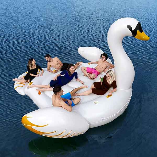 BESTWAY Giant Swan Party Island, 4.29 x 3.30 m - 43281
