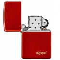 Zippo Metallic Red with Zippo Logo Lighter - ZP49475ZL