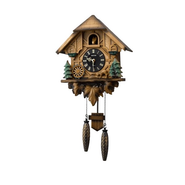 Rhythm Cuckoo Pendulum Wooden Wall Clock - 4MJ423SR06