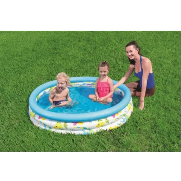 BESTWAY Inflatable Ocean Life Kids Pool 1.22m x 25cm - 51009