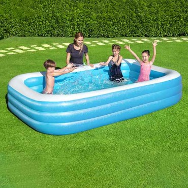 Bestway Deluxe Rectangular Family Pool, 3.05 m x 1.83 m x 0.56 m - 54009