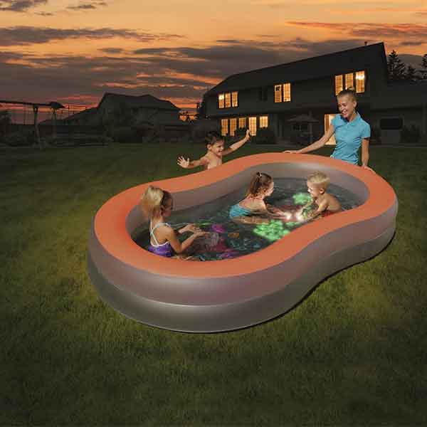 BESTWAY Doodle Glow Pool, 2.80 m x 1.57 m x 46 cm - 54136