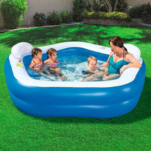 Bestway Family Fun Pool, 2.13m x 2.06m x 69cm - 54153