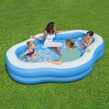 Bestway Splashview Family Pool with See-Through Window, 2.70m x 1.98m x 51cm - 54409 Bestway Splashview Family Pool with See-Through Window, 2.70m x 1.98m x 51cm - 54409