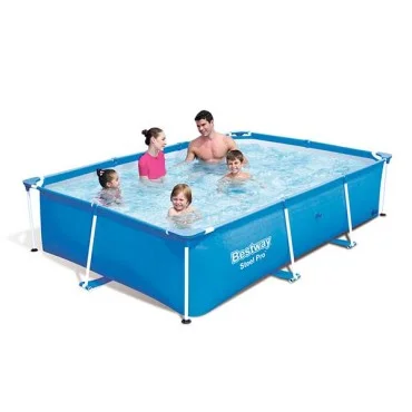 Bestway Steel Pro Rectangular Pool, 2.59m x 1.70m x 61cm - 56403 Bestway Steel Pro Rectangular Pool, 2.59m x 1.70m x 61cm - 56403