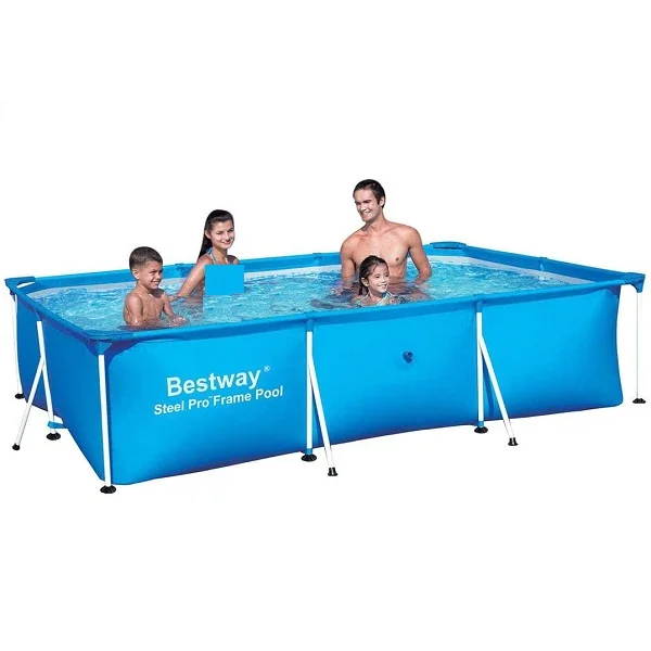 Bestway Steel Pro Rectangular Pool, 3.00m x 2.01m x 66cm - 56404
