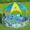 BESTWAY Steel Pro UV Careful Splash-in-Shade Play Pool, 244 x 51 cm - 56432