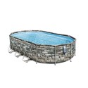 Bestway Power Steel Comfort Jet Series 6.10m x3.66m x1.22m Oval Pool Set - 56719
