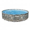 BESTWAY Power Steel Huge Round Pool, 610 x 132 cm - 56883