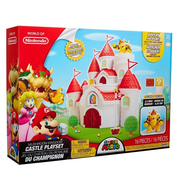 Nintendo Deluxe Feature Mushroom Kingdom Castle Playset - 58541-T