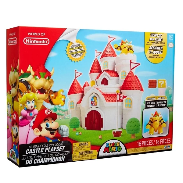 Nintendo Deluxe Feature Mushroom Kingdom Castle Playset - 58541-T