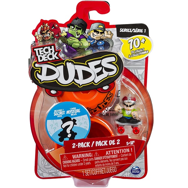 Tech Deck Dudes - 2-Pack Collectible Skater Figures with Boards Assortment - 6028621-T