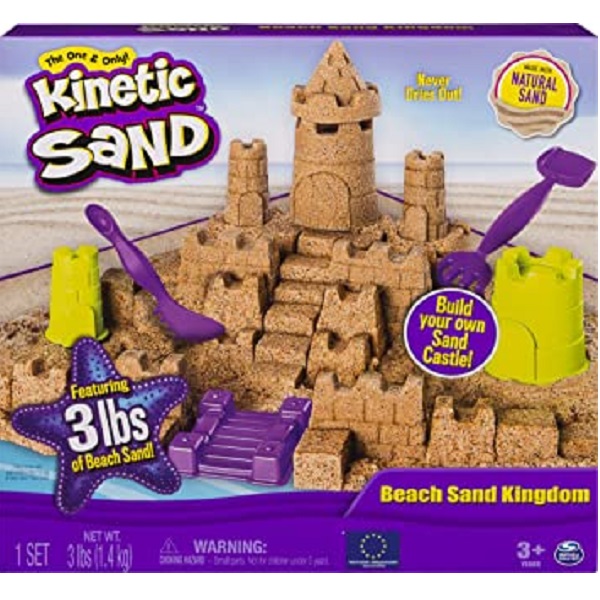 Kinetic Sand Beach Sand Kingdom Playset with 3lbs of Beach Sand - 6044143-T