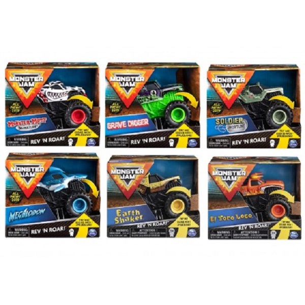 Monster Jam 1:43 Rev & Roar Truck Assorted - 6044990-T