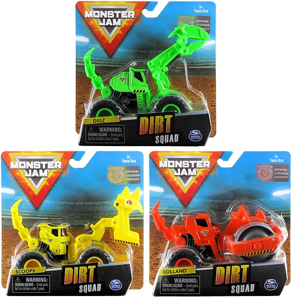 Monster Jam 1:64 Vehicles Dirt Squad Assorted - 6055226-T