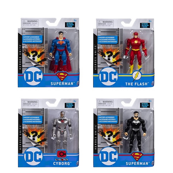 DC Superman 4" Action Figure, Assorted - 6056331-T