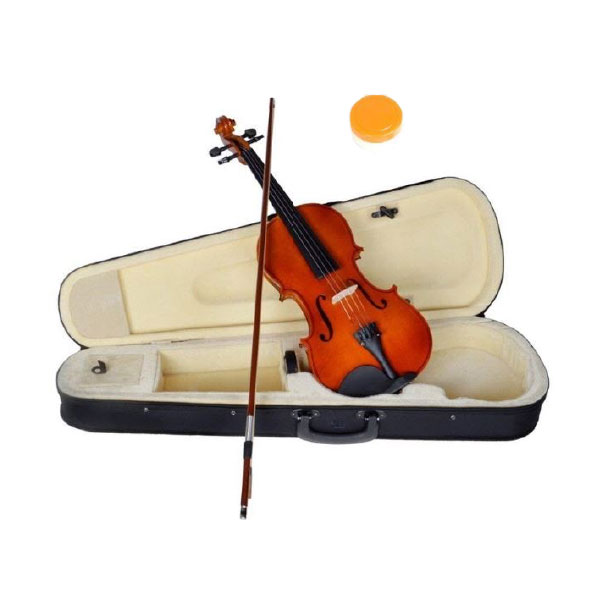 LCM 1/8 Solid Maple Violin with Soft Case, Brown - LCM-V1/8 BROWN