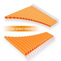 18-Pipe Pan Flute, Panpipe Musical Wind Instrument with Carrying Bag for Beginners, Orange - PAN-18-HOLE-ORANGE