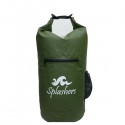 SPLASHERS Waterproof Floating 30L Capacity Dry Bag with 2 Shoulder Straps, Olive Green - MOSP0005
