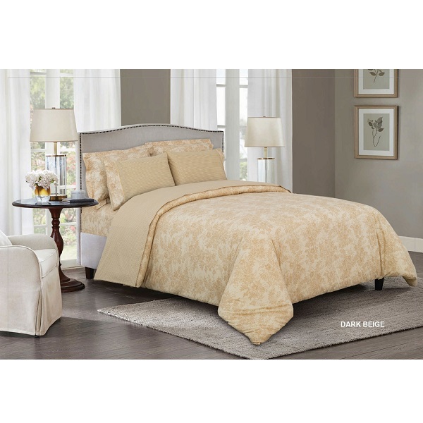 Cannon KIN Peace On Earth Comforter Set of 4 Pieces, Beige - HT03089-BEG