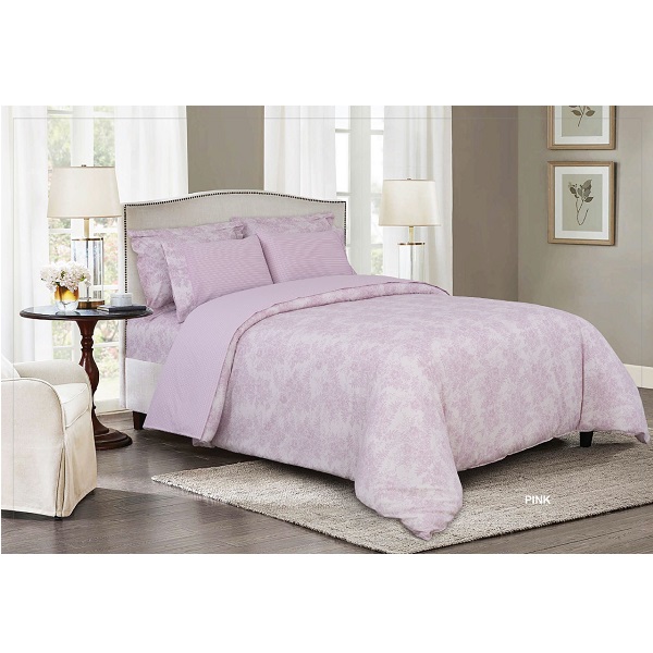 Cannon KIN Peace On Earth Comforter Set of 4 Pieces, Pink - HT03089-PNK