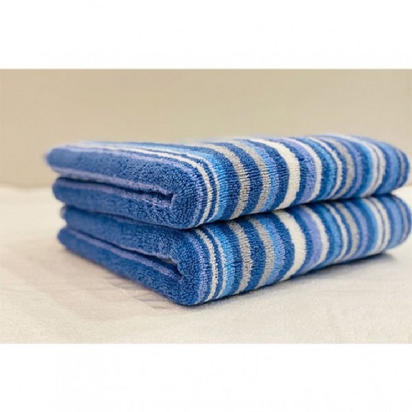 Cannon Stripe Line Towel 70x140cm, Blue - CH01134-BLU