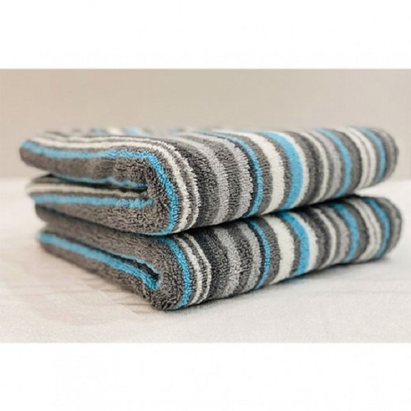 Cannon Stripe Line Towel 70x140cm, Grey - CH01134-GRY