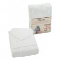 Fashion Velour Cotton Bathrobe with Hood, XL Size, White - PA05019-WHT-XL