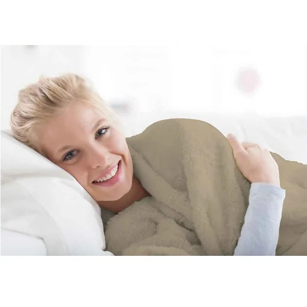 Cannon Plain Cashmere Touch Microfiber Blanket, 240x220cm, Beige - CH04151-BEG