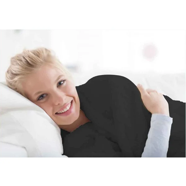 Cannon Plain Cashmere Touch Microfiber Blanket, 240x220cm, Black - CH04151-BLK