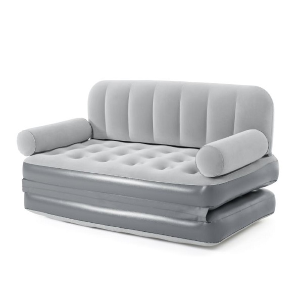 Bestway Multi-Max 3-in-1 Air Couch with Built-in AC Pump, 1.88 m x 1.52 m x 64 cm- 75079