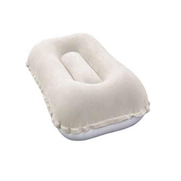 Bestway Inflatable Travel Pillow, White - 67121-01
