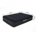 Bestway Queen Premium Air Bed With Air Pump, Black. 2.03m x 1.52m x 46cm - 67403