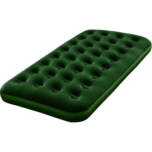 BESTWAY Inflatable Single Camping Mattress, Green. 1.88m x 99cm x 22cm - 67447
