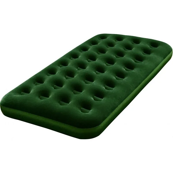 BESTWAY Inflatable Single Camping Mattress, Green. 1.88m x 99cm x 22cm - 67447