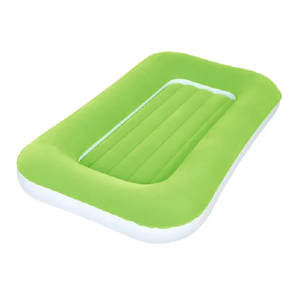 Bestway Single Mattress Kiddie Bed, Green. 1.32m x 76cm x 20cm - 67452-G