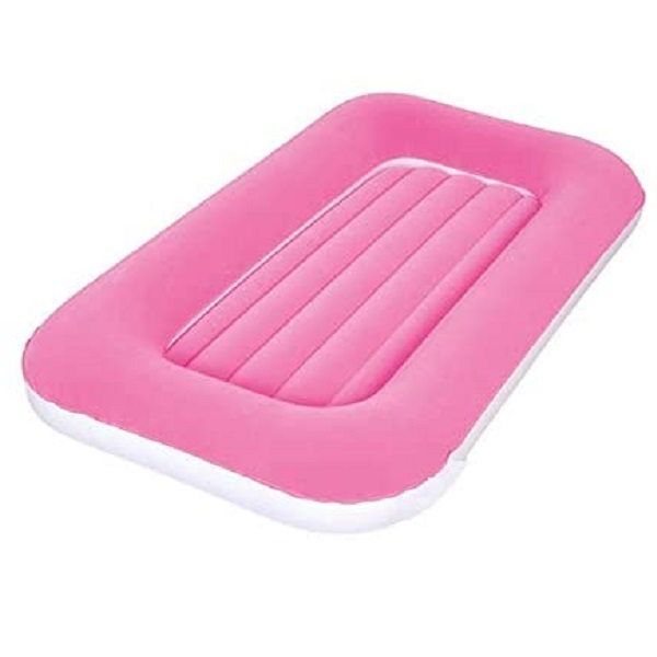 Bestway Single Mattress Kiddie Bed, Pink. 1.32m x 76cm x 20cm - 67452-P