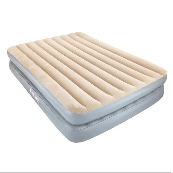 Bestway Flocked Sleeplux Elevated Airbed - 2.03m x 1.52m x 41cm - 67477