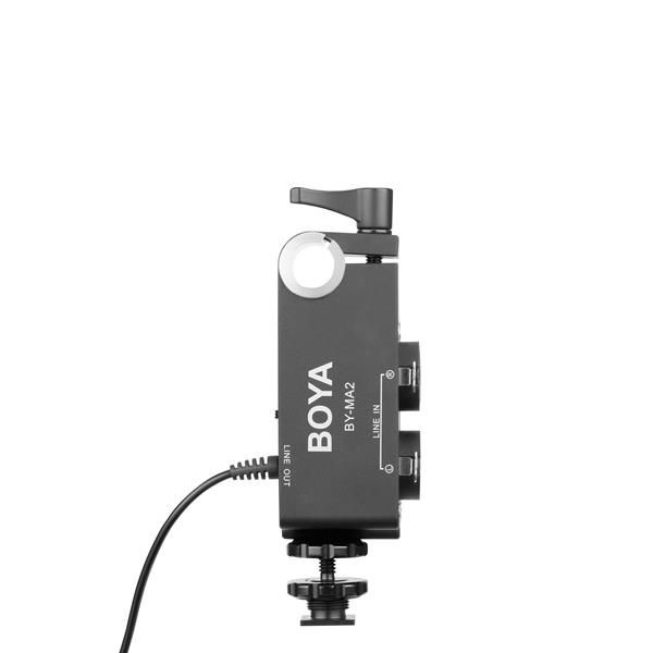 Boya BY-MA2 Dual Channel XLR Audio Mixer for DSLRS & Camcorders