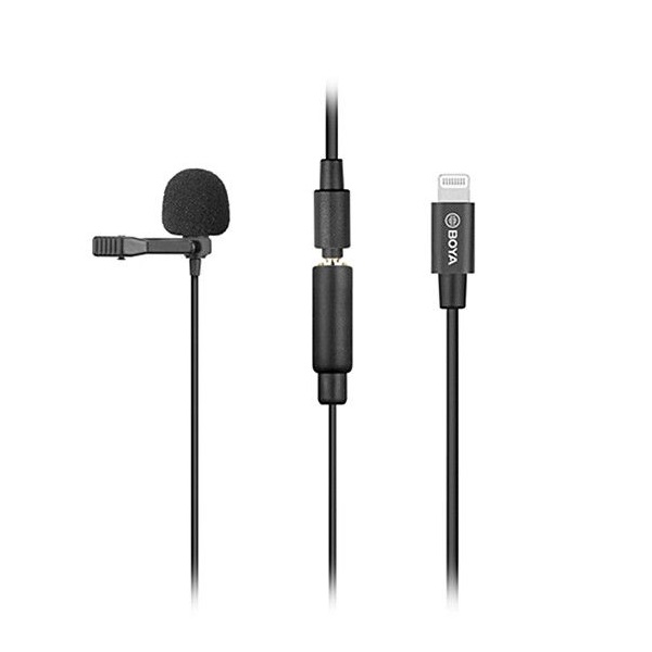 Boya BY-M2 Clip-On Lavalier Microphone for iOS Devices