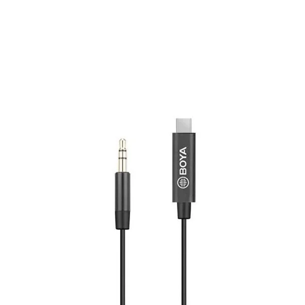 Boya BY-K2 20cm 3.5mm Male TRRS to Male Type-C Adapter Cable