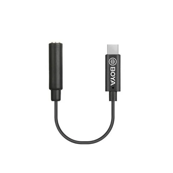 Boya BY-K4 6cm 3.5mm Female TRS to Male Type-C Adapter Cable